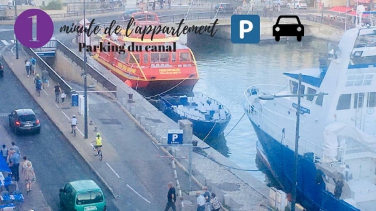 Magnifique Appart 102 M2 Au Bord De L'Eau Hyper Centre Sète Buitenkant foto